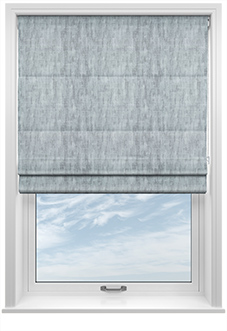 Laura Ashley Whinfell, Silver - Twist&Fit Roman Blind